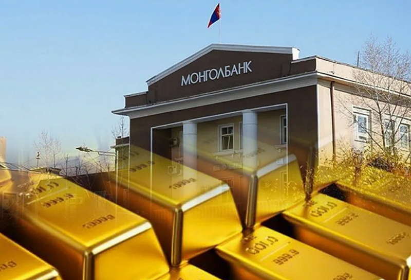 Банк Монголии приобрёл 281,8 кг драгоценных металлов в марте