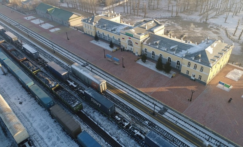Завершен первый этап реконструкции путевой инфраструктуры на пограничной станции Наушки в Бурятии