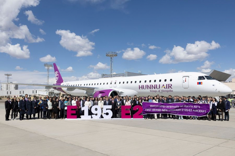 Монгольская авиакомпания “Hunnu Air” приобрела новый самолет