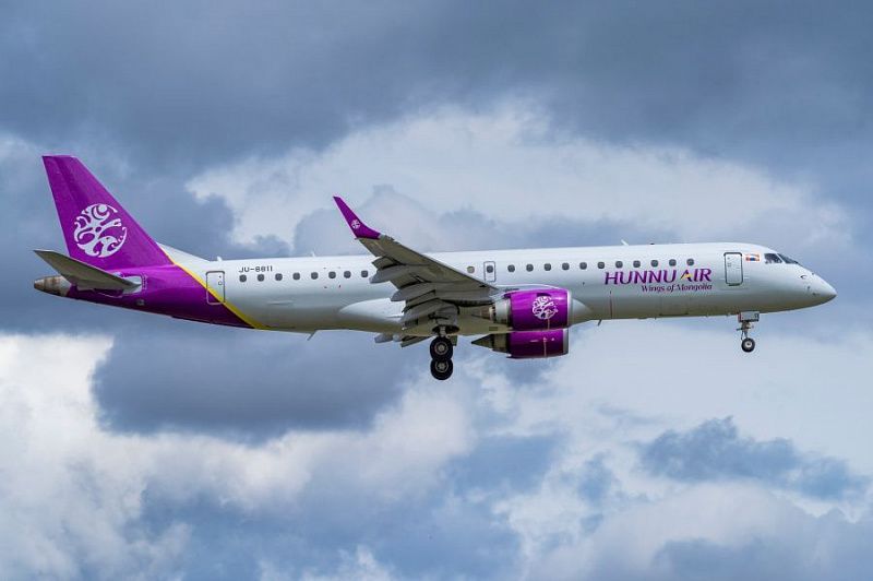 "Hunnu Air" выполнила прямые рейсы из Японии в Монголию
