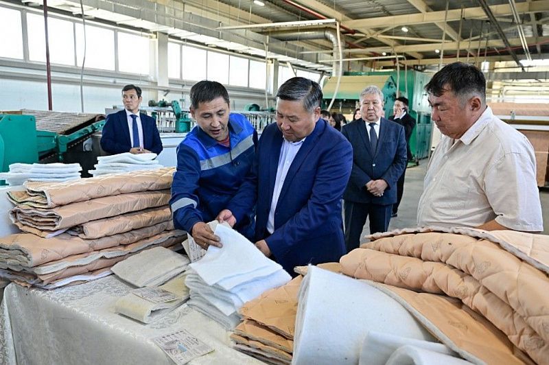 В Туве запустили производство нетканых материалов
