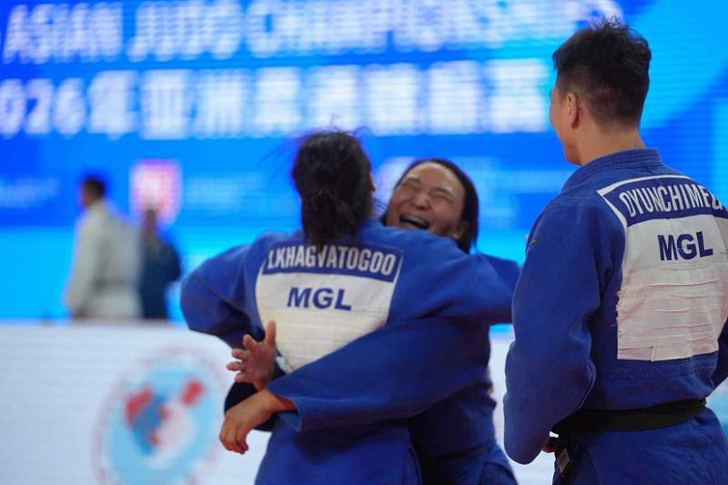 Сборная Монголии завоевала золото чемпионата Азии по дзюдо в командном турнире