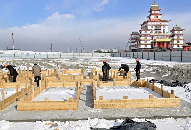 Рядом с монастырем Тубтен Шедруб Линг строится гостиница для гостей IV Международного буддийского форума