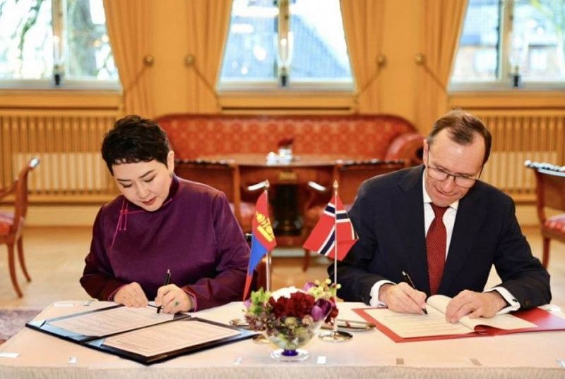 Монголия и Норвегия подписали меморандум о сотрудничестве между министерствами иностранных дел