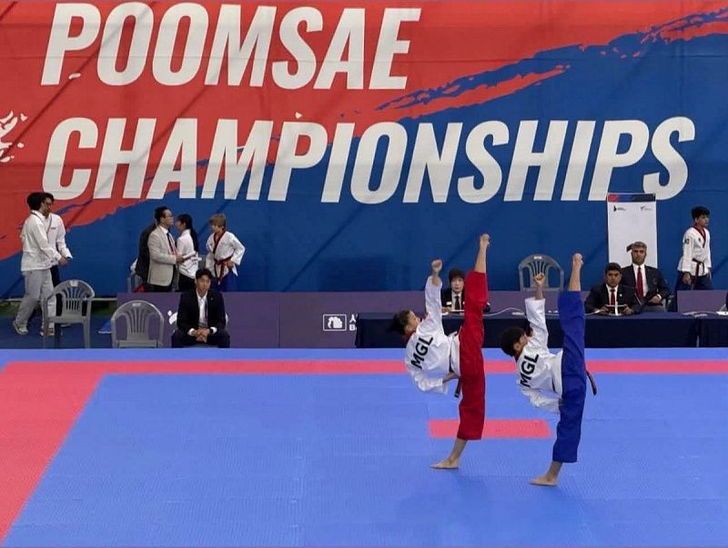 Монгольские спортсмены стали чемпионами мира по олимпийскому тхэквондо в дисциплине пумсэ