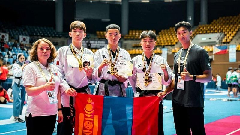 Монголия завоевала бронзу на 8-м чемпионате Азии по тхэквондо среди юниоров