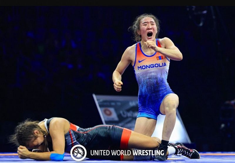 Монгольская спортсменка Т.Алтжин завоевала бронзу на чемпионате мира по борьбе